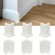 2.2 Inch 3 Inside + 3 Outside Self Adhesive Baseboard Corner Blocks(White)