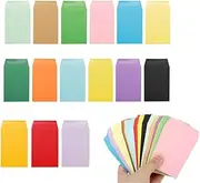 150 PCS Colorful Coin Envelopes Seed Envelopes, 3.5 * 6.7in Sealing Seed Coin Stamps Storage for Home, Garden, Wedding or Office