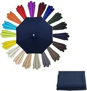 Patio Umbrella Replacement Canopy, 6 Ribs 8 Ribs Market Yard Table Umbrella Replacement Top Cover, Waterproof Polyester Parasol Cloth Fabric(Navy Blue,230cm/7.5ft-8ribs)