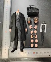 1/12 Scale Head, Body, Umbrella, Accessories Model for 6'' Figure