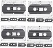 jojofuny 16 Pcs 30-Minute Cassette Tapes Blank Audio Cassette Tape Hard Case DIY Music Cassette Ornament