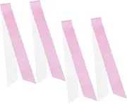 CRILSTYLEO Diy Sashes for Party 4pcs Glitter Shoulder Straps Plain Sash Bridesmaid Bride Shower Belt