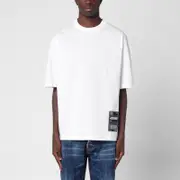 [Dsquared2] White T-shirt with logo patch L White