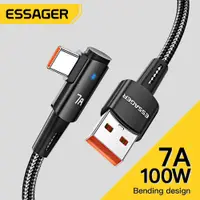 在飛比找蝦皮商城優惠-Essager 7A 100W USB 轉 C 型單肘快速充