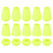 20Pcs Plastic Cord Lock Bell End Stopper Cord Lock Rope Fastener, Bright Green