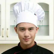 Chef Hat Baker Kitchen Cook Restaurants Catering Cap Men Women White Red