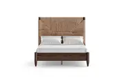 Brosa Yves Bed Frame (Dark Brown, Queen)