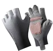 [Generic] Kids Bike Gloves | 2X Half Finger Kids Cycling Gloves - Non-Slip Workout Mitts, Fingerless Skateboard Mittens for Gymnastics Training