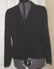 HILLARD & HANSON BLAZER JACKET SIZE 10 BLACK NWT