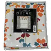 Half Moon Room Darkening Insulated Valance Weeping Flower 52x18x2in Turquoise