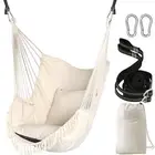 Hammock Chair Hanging Swing 2 Pillows Included,Strong Webbing Straps and Hook...