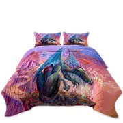 Cool Fantasy Art Angry Dragon Coverlet