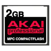 2GB Akai MPC CompactFlash CF Memory Card for MPC500, MPC1000, MPC2500 + more