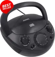 Portable Boombox CD Player AM/FM Stereo Radio with AUX Music Display