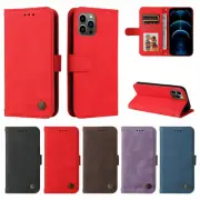 Retro Leather Flip Wallet Phone Case For IQOO Z3 Vivo Y20 Y21 V21 Y52 Y53 Y73