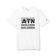 Adidas Sport T-shirt, ALWAYS TRAINING NEVERSTOPPING, Workout Tee, Fitness Top