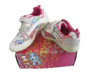 NIB Stride Rite Glitzy Pets Koko Girls Sneakers Shoes 3 White/Pink