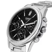 Casio Men Analog silver Stainless Steel Strap Watch Original New MTP-1375D-1A