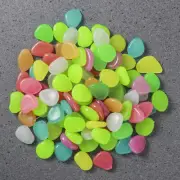 100Pcs Pebbles Rock Stones Glow in the Dark Fish Tank Aquarium Outdoor