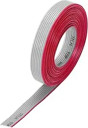 uxcell 28AWG IDC Wire Flat Ribbon Cable 3 m/9.8ft Length 1.27mm Pitch 8 Pin Gray for JTAG/ISP Connecting