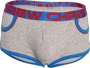 [Andrew Christian] SHOW-IT® Retro Pop Pocket Men's Boxer Heather Grey - Boxershort Boxer Trunk Underwear for Men
