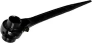 13mm x 16mm Scaffold Wrench, Black Ratchet Podger Spanner, 12 Point, Quick Release Socket Wrench, Heavy Duty Adjustable Ratcheting Socket Spanners, High Carbon Steel