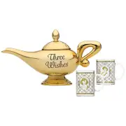 Disney Aladdin Lamp Tea Pot and Glasses Set