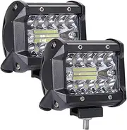 BYBDQKTVEH Led Car Light Bar Lamp 4in Car LED Work Light Bar Driving Lamp for Offroad Boat Tractor Truck Fog Light Auto Bulb ATV Led Bar Work Light(2 pcs)