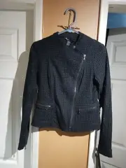 Kenneth Cole New York Women's Black Eyelet Jacket (KC21072). Size 0