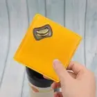 Solid Color Coasters Square Bottle Opener Portable Cup Mat Hotels