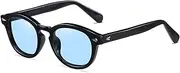 [LIXX] Vintage Johnny Depp Round Sunglasses Tony stark Glasses Tint Lens Nerd Colorful Eyewear See Through Film