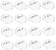 EXAOMBLE 20pcs DIY Acrylic Badge Pins Craft Button Making Kit for Projects Photo Buttons School Badges