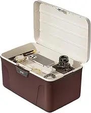 Lockable Storage Containers - Portable Safe Box with Lock | Large Capacity Password Organizer Tool for Document File Medicine Collection Folders Kitchen Crafting Work Electrician
