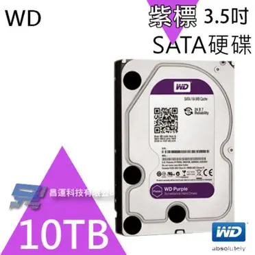 高雄/台南/屏東監視器 WD100PURZ 紫標 10TB 3.5吋監控系統硬碟