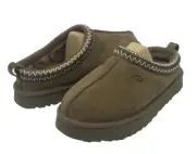 UGG TAZZ KID /WOMEN SLIPPERS SUEDE HICKORY US KID 4 / WOMEN TRUE 6