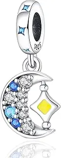 [Su-Carata] 925 Silver Heart Bead Charms for Pandora Bracelets and Necklace Charm