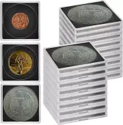Coin Snap Holders, 20 Pieces Silver Dollar Coin Holder, Coin Capsule Storage Box