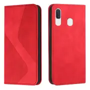 Samsung Galaxy A40 Case, PU Leather Flip Cover Magnetic Closure Wallet Card Slots Stand Case