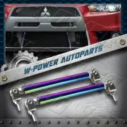 Neo Chrome 100mm Adjustable Front Bumper Spoiler Lip Strut Support Rod Tie Bar (for: Honda Civic)