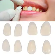 70pcs/bag Teeth Veneers Resin Anterior Upper Temporary Crown For Dental Oral Care