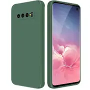 MCC For Samsung Galaxy S10+ Plus Soft Liquid Silicone Shockproof Case Cover G975 [Dark Green]