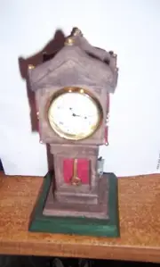 NEW IN BOX J.C. PENNEY Polystone Grandfather Clock Design Faux Clock