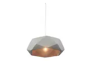 Luminite 116cm Concrete Pendant Lance Home Hanging Ceiling Lamp Decor Light Grey
