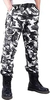 [Cresay] Men's Military Army Cargo CAMO Combat Work Pants Trousers-blawhicamo-40