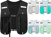 Running Hydration Vest, Water Bladder Pack, Chest Gear Bag, Lightweight Breathable Fit, Secure Phone Storage, Women's Cycling Hiking Use, 15.75 x 11.81