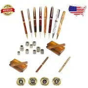 Artisan 7mm Pen Kit Bundle: Turn Custom Pens with Stylish Cocobolo Blanks