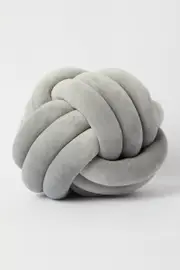 Grey Knot Cushion