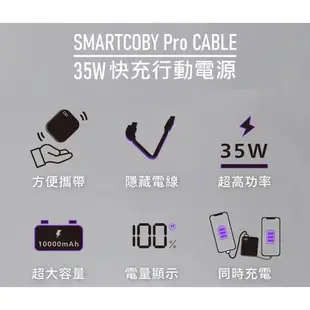【i3嘻】CIO SMARTCOBY Pro CABLE 35W快充行動電源 (Type-C版)