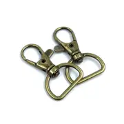 20Pcs 360° Metal Swivel Trigger Snap Hooks Lobster Claw Clasps, Wide 3/4 Inch...