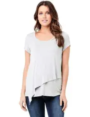 [Ripe] Lara Nursing Tee in Silver Marle